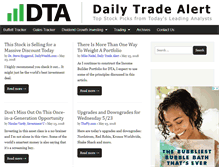 Tablet Screenshot of dailytradealert.com